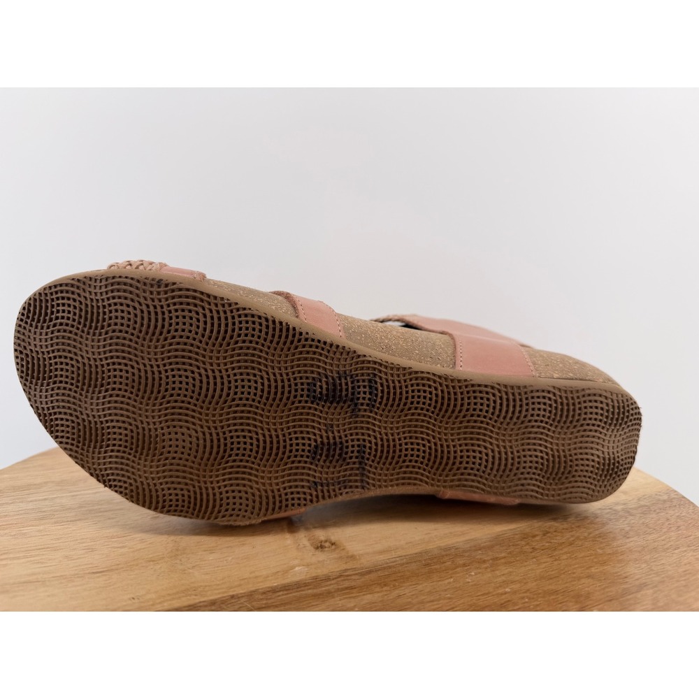 Taos Trulie Womens Dusty Pink Woven Leather Strappy Wedge Sandals Size 8-8.5 39 - Picture 8 of 11